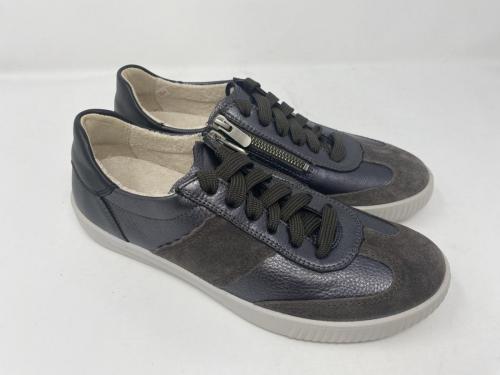 Legero grau Veloursleder und Metallic Effektleder Gr 36 - 42, 120,-