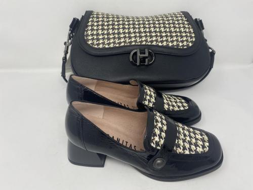 Hispanitas Troteur schwarz-weiß Gr 36 - 42, 149,90 Tasche 110,-