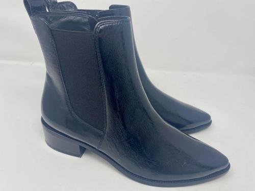 Paul Green elegante Stiefelette Knautschlack schwarz Gr 36,5 - 42, 179,90