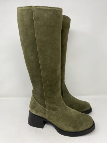 Wikers Schaftstiefel olive Veloursleder Gr 37 - 41, 139,90