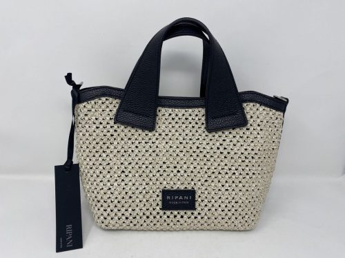Ripani Nadia Handtasche Bast/Raffia mit Lederboden und -Griffen 199,- empfohlener Preis 261,-