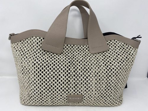 Ripani Nadia Handtasche aus Bast/Raffia mit Lederboden und - Griffen 239,90Empfohlener VK 304,-
