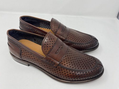 Exton Loafer dunkelbraun gelocht Gr 40 - 46, 129,90