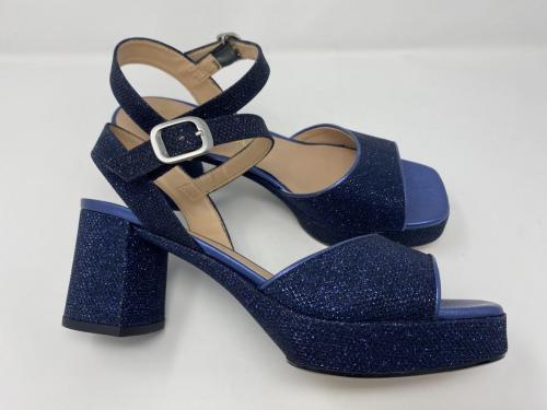 Unisa Sale! Sandalette blau glitzer Gr 36, 129,90 jetzt 99,90