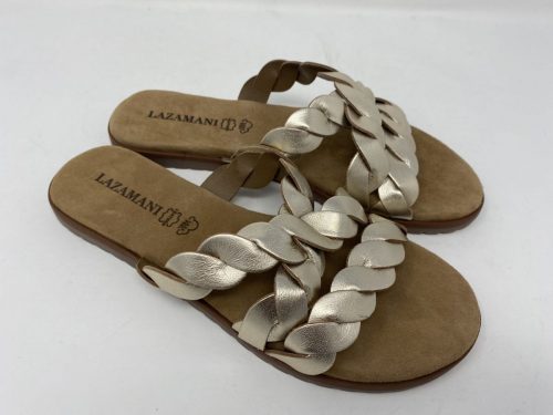 Lazamani Pantolette platin Gr 37 - 42, 59,90 Gr 38 ausverkauft 