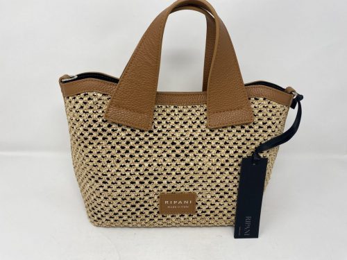Ripani Nadia Handtasche Bast/Raffia mit Leder und-Griffen 199,- empfohlener Preis 261,-