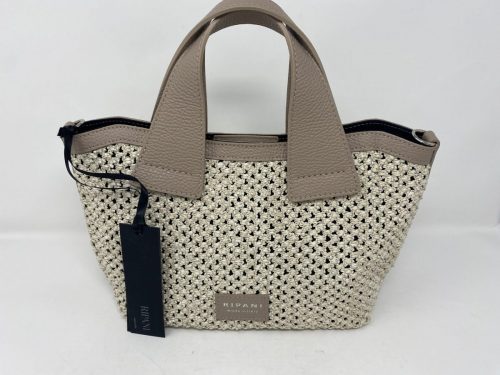 Ripani Nadia Handtasche Bast/Raffia mit Lederboden und-Griffen 199,- empfohlener Preis 261,-
