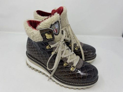 NIS Schnürboots braun Krokolack Gr 36 - 41, 299,-