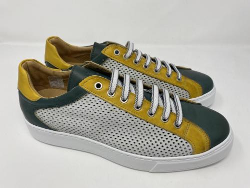 Exton Sale! Sneaker weiß/gelb/grün, Gr 40, 44 und 45, 125,- jetzt 99,90