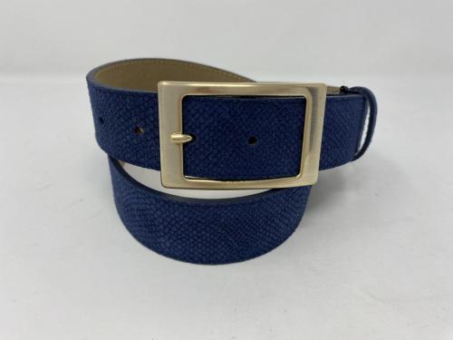 MGM Gürtel aus fein geprägtem Leder dunkelblau 49,90