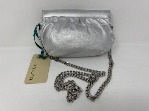 Unisa kleine Lederhandtasche silber 109,90